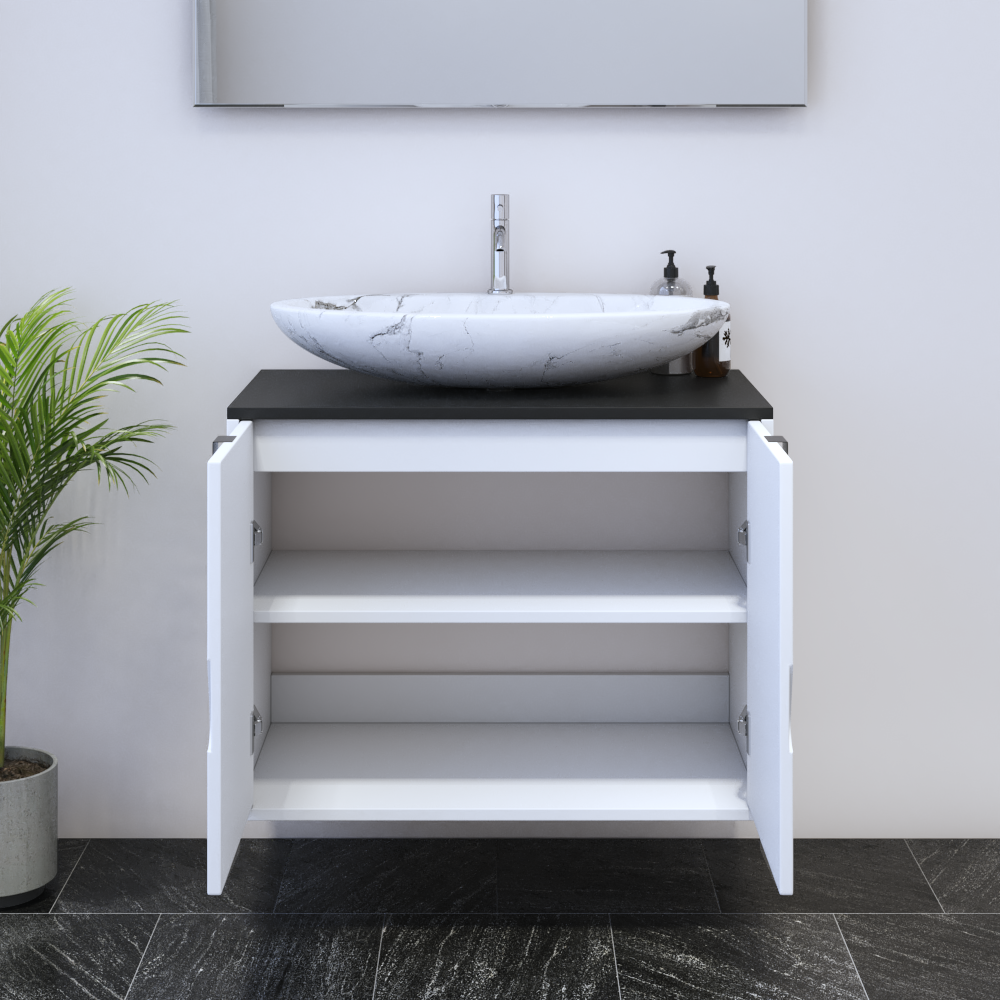 Teardrop 2D 80 Floating Bathroom Vanity