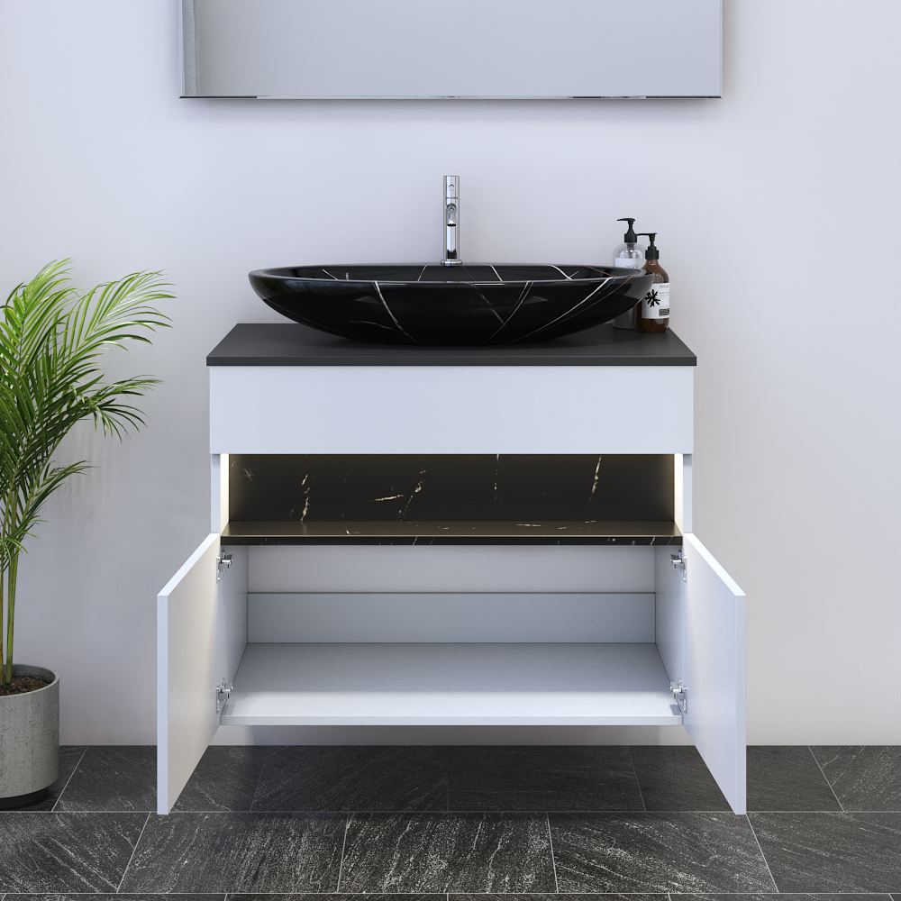 Laguna 2D 80 Floating Bathroom Vanity