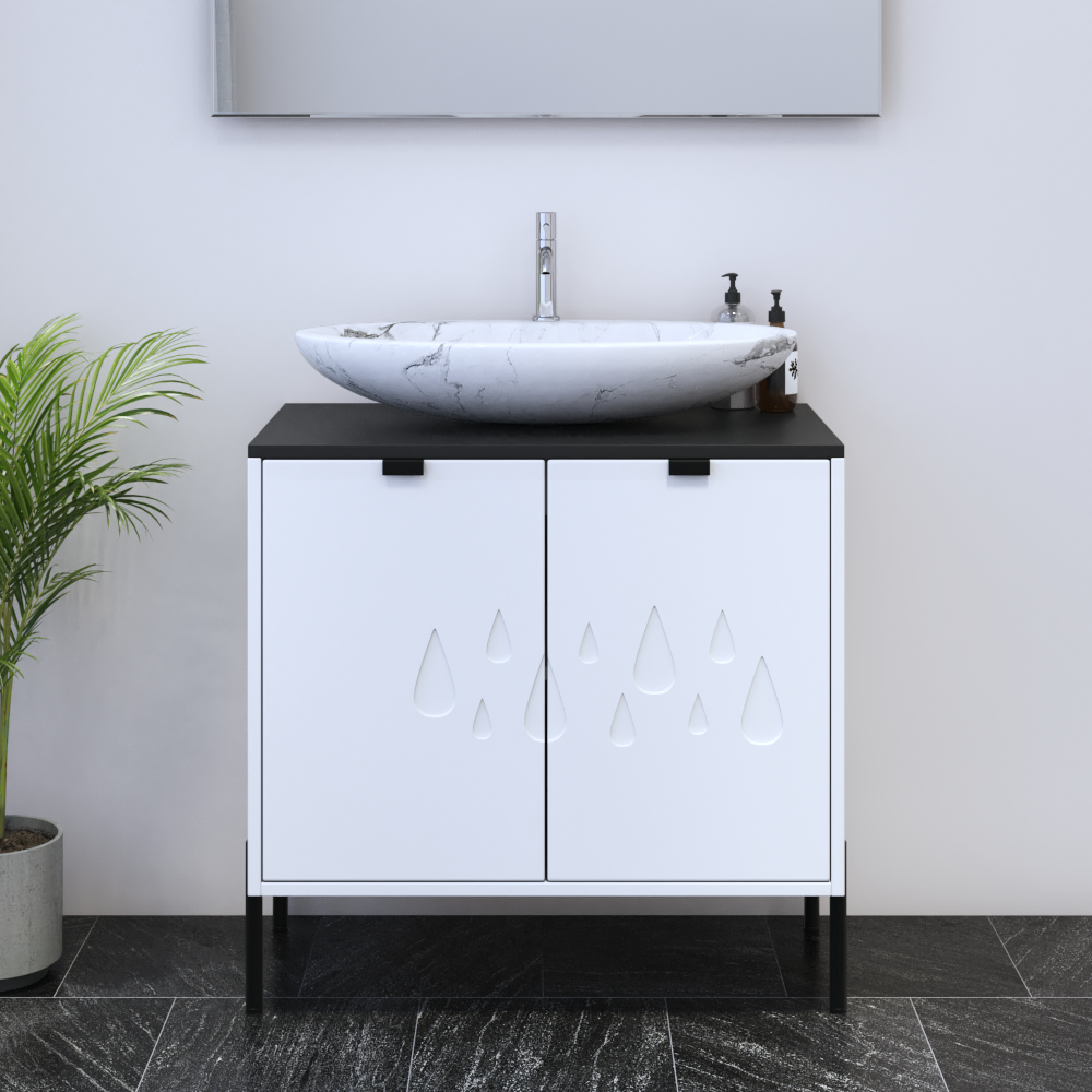 Teardrop 2D 80 Floating Bathroom Vanity