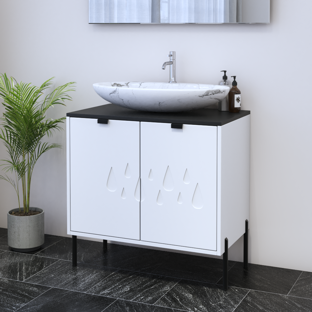 Teardrop 2D 80 Floating Bathroom Vanity