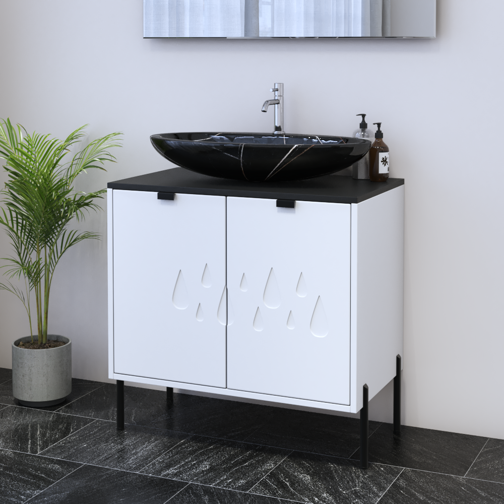 Teardrop 2D 80 Floating Bathroom Vanity