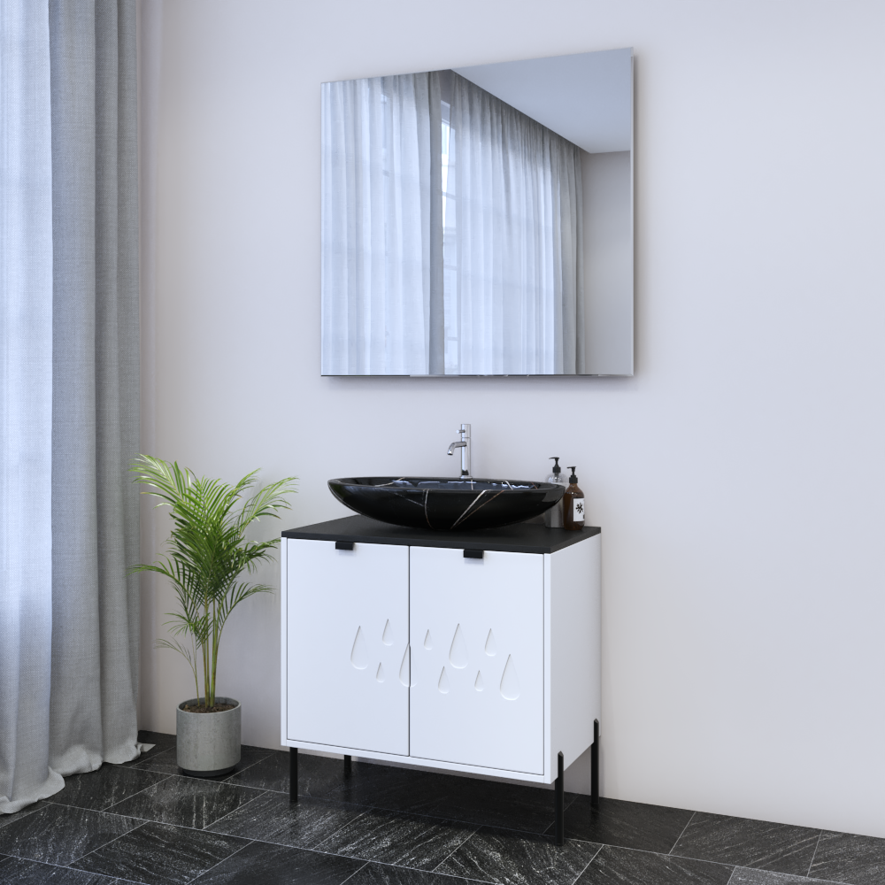 Teardrop 2D 80 Floating Bathroom Vanity