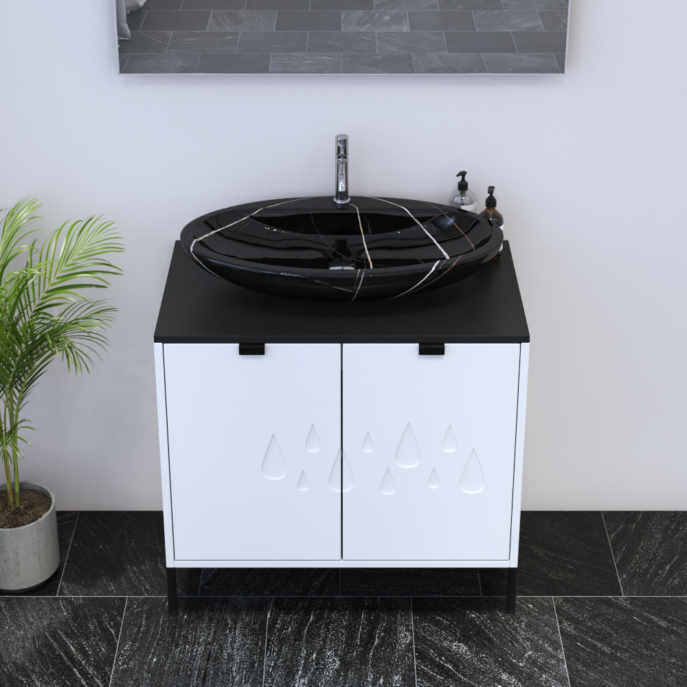 Teardrop 2D 80 Floating Bathroom Vanity