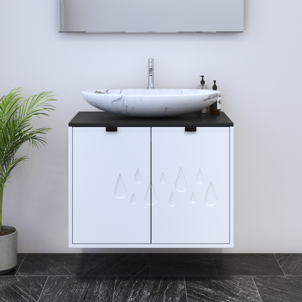 Teardrop 2D 80 Floating Bathroom Vanity