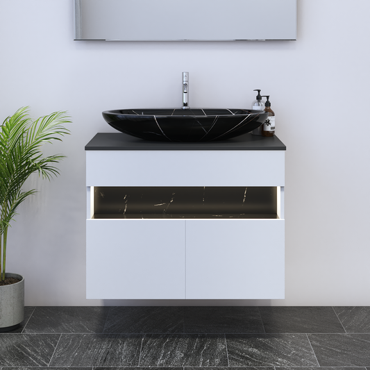 Laguna 2D 80 Floating Bathroom Vanity