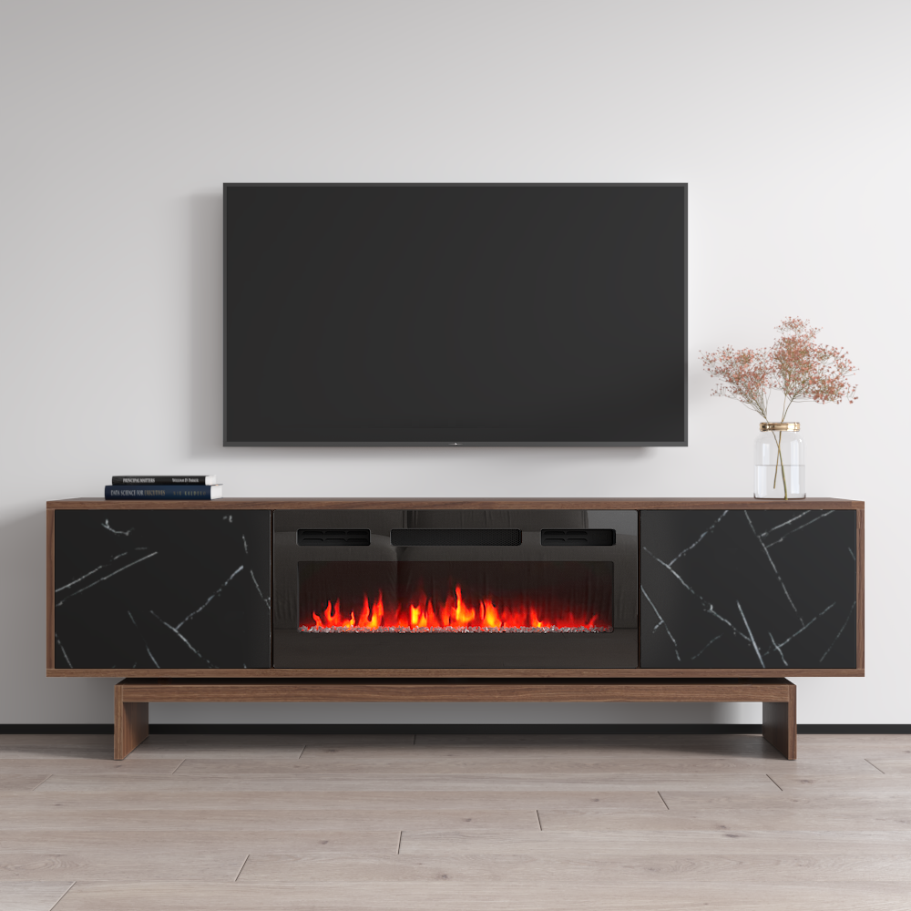 Gram BL-EF Fireplace TV Stand