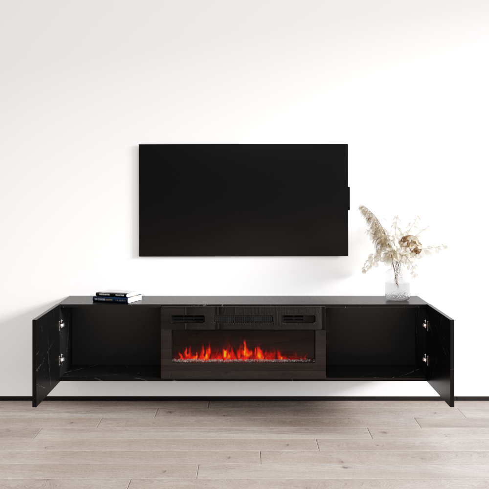 Baja BL-EF Floating Fireplace TV Stand