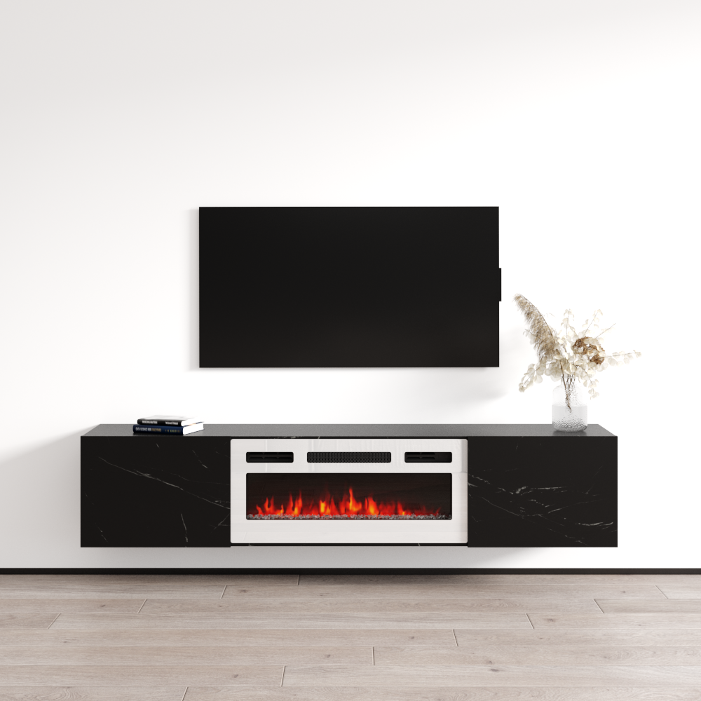 Baja WH-EF Floating Fireplace TV Stand