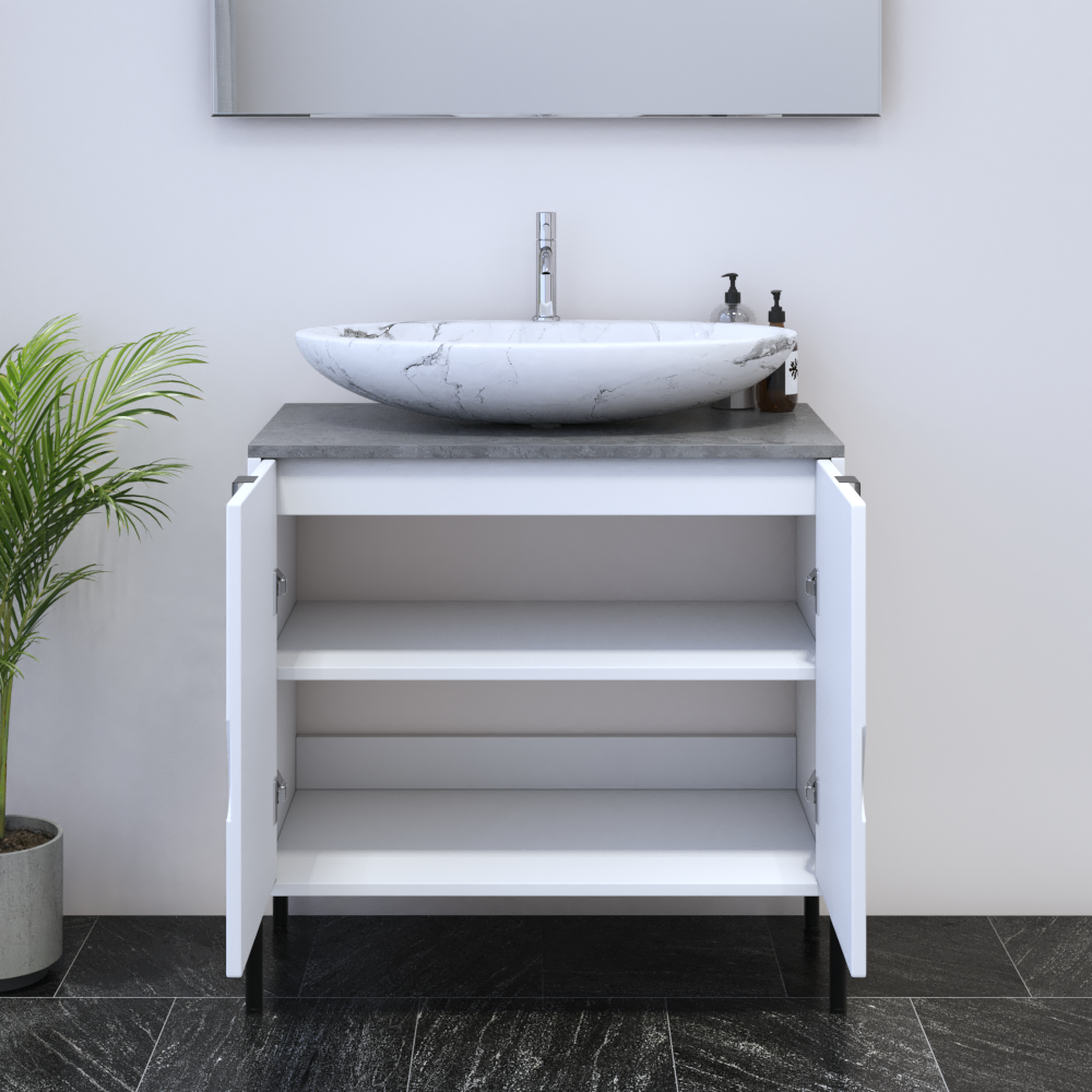 Teardrop 2D 80 Floating Bathroom Vanity