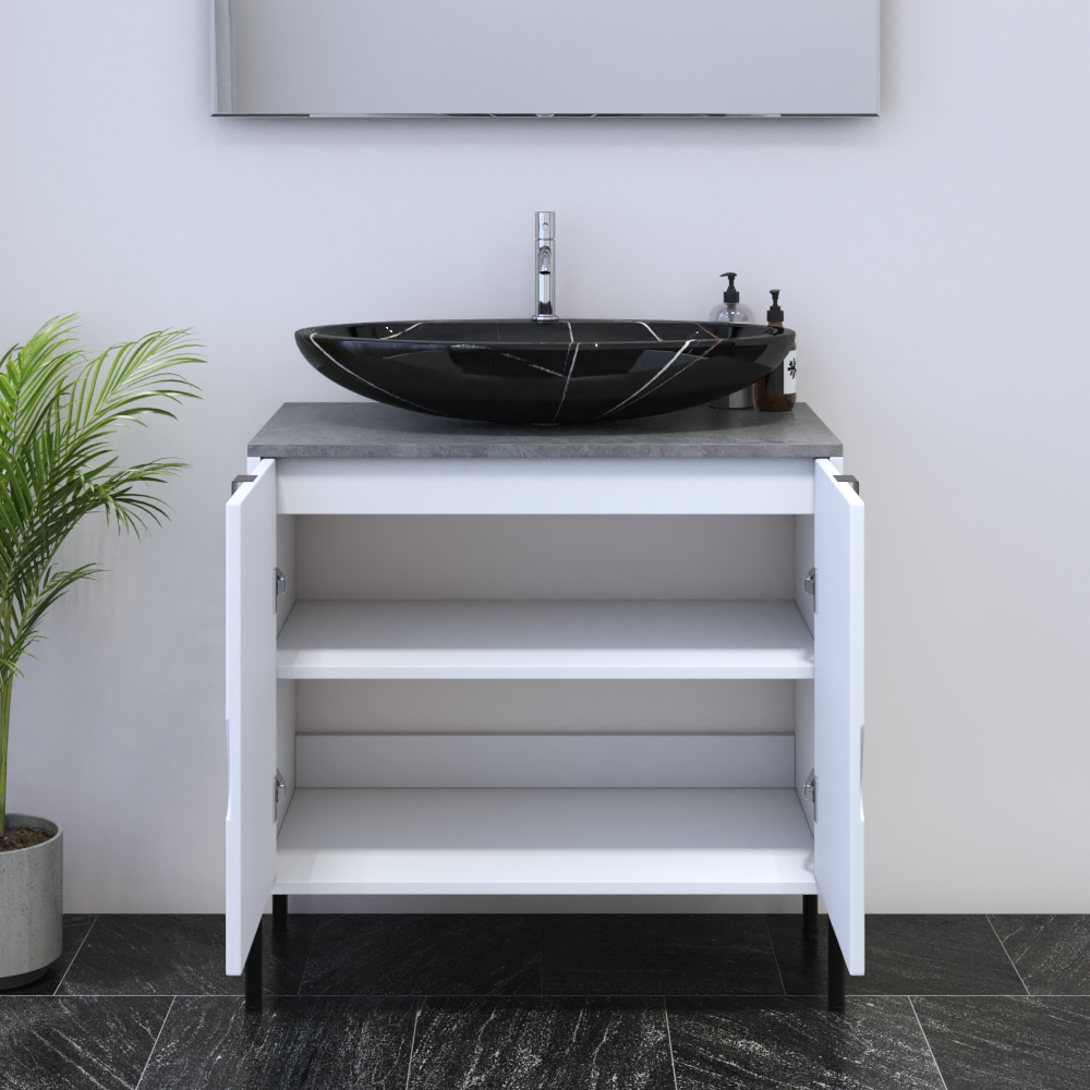 Teardrop 2D 80 Floating Bathroom Vanity