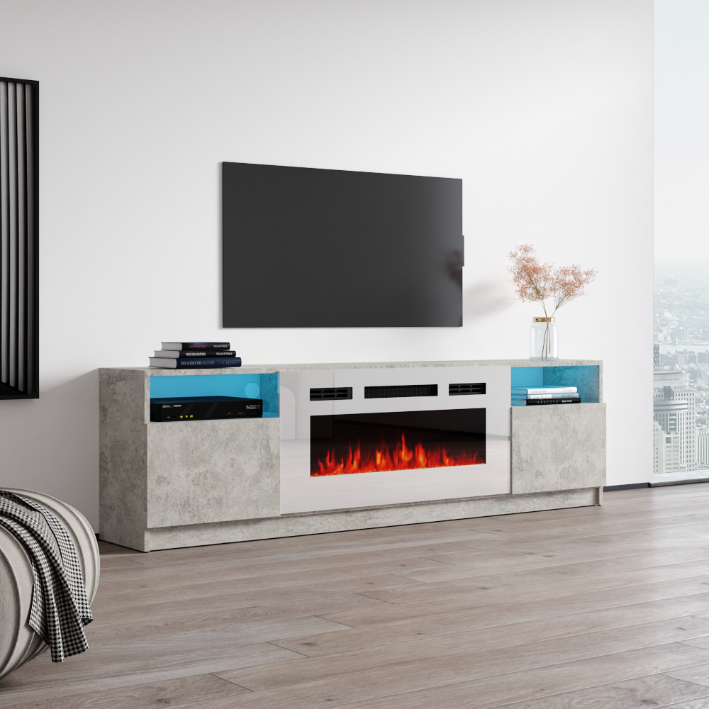 York WH02 Fireplace TV Stand