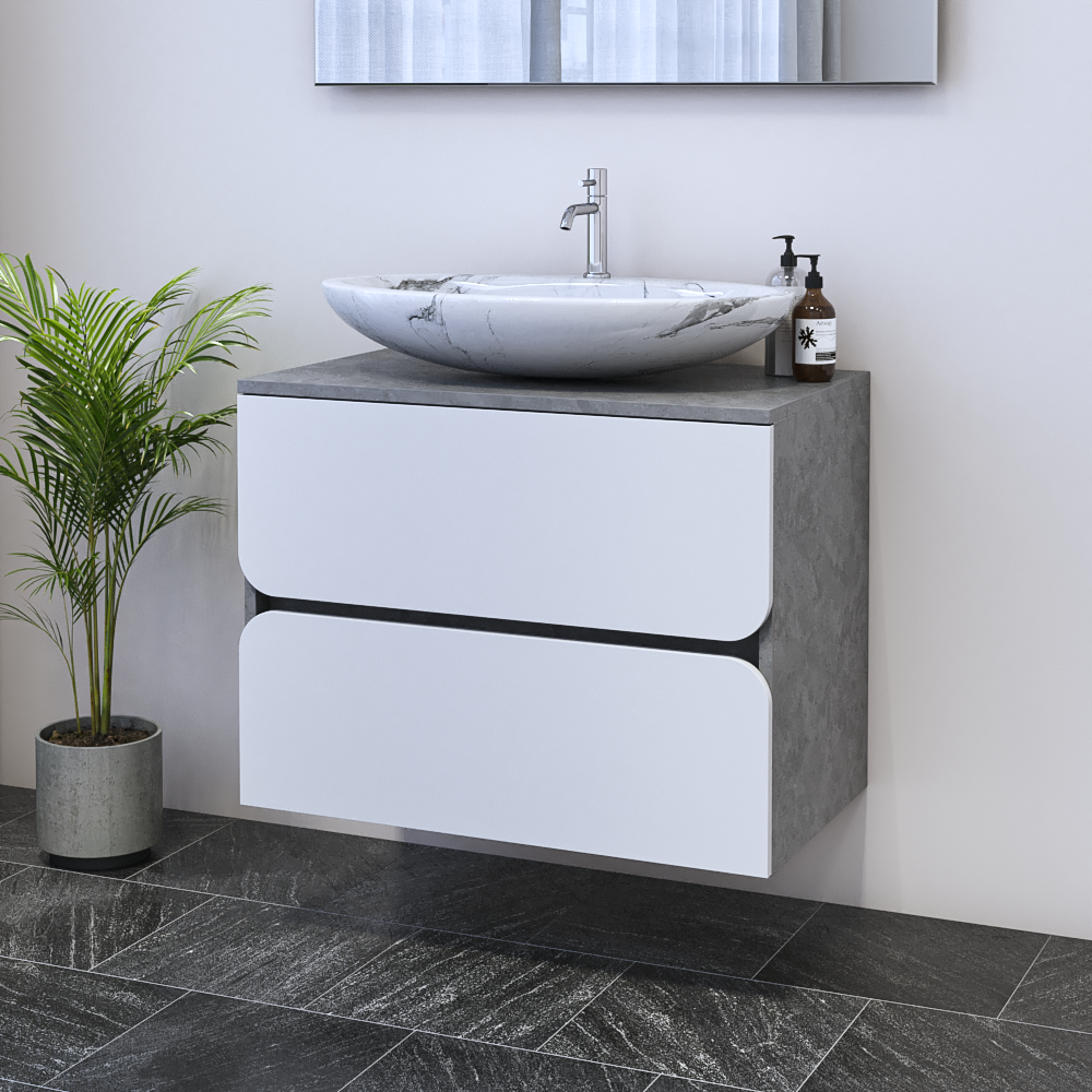 Azurro 2S 80 Floating Bathroom Vanity