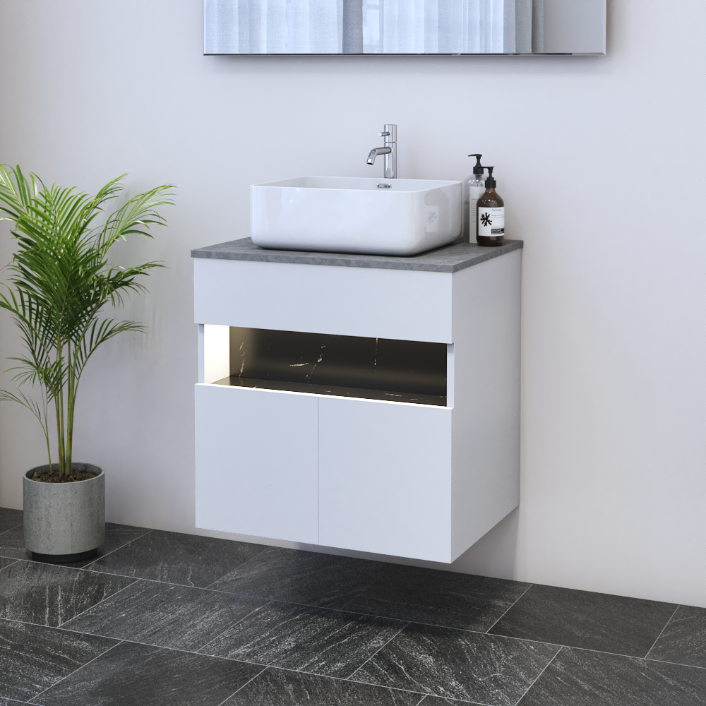 Laguna 2D 60 Floating Bathroom Vanity