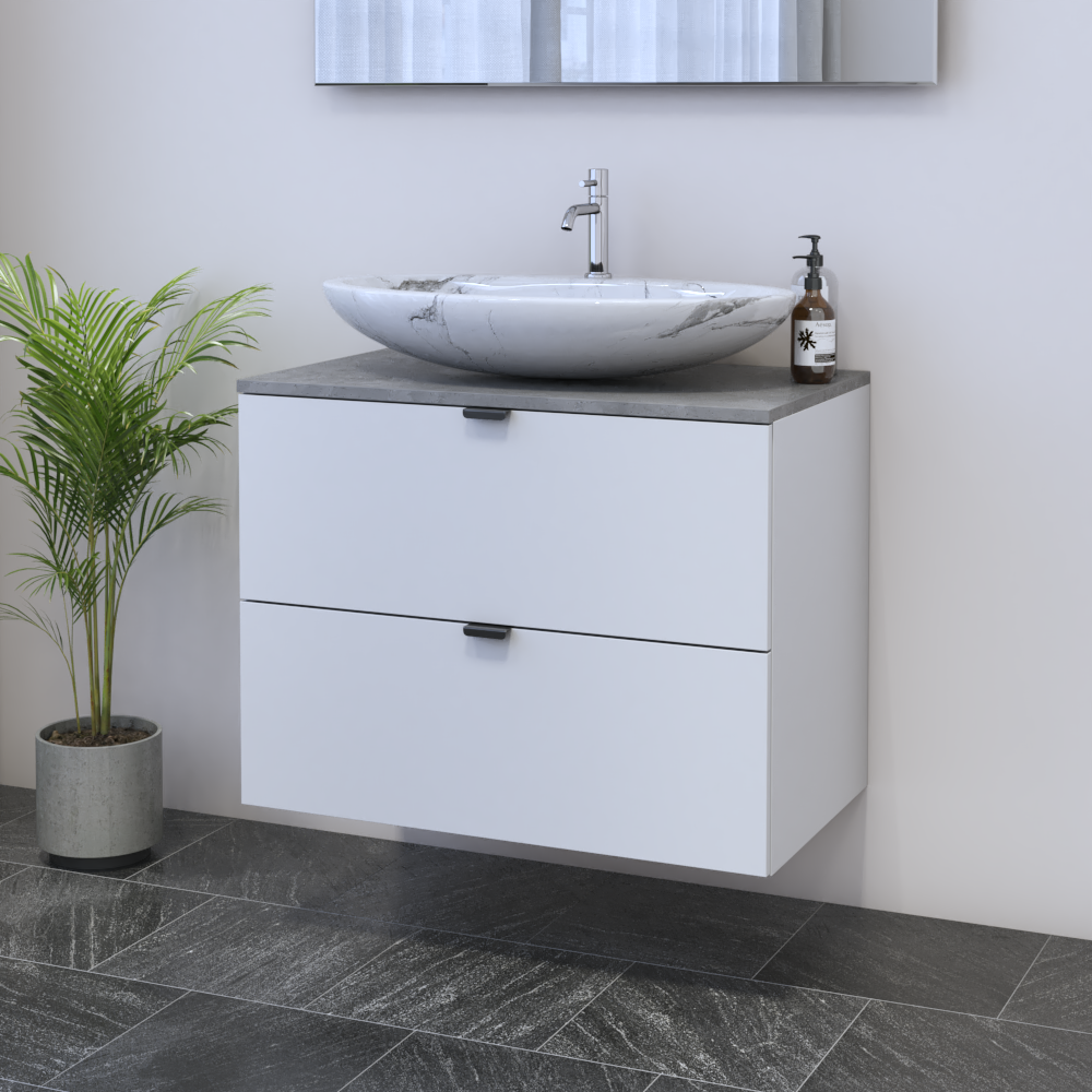 Ines 2S 80 Floating Bathroom Vanity