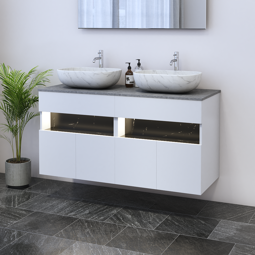 Laguna 4D 120 Floating Bathroom Vanity