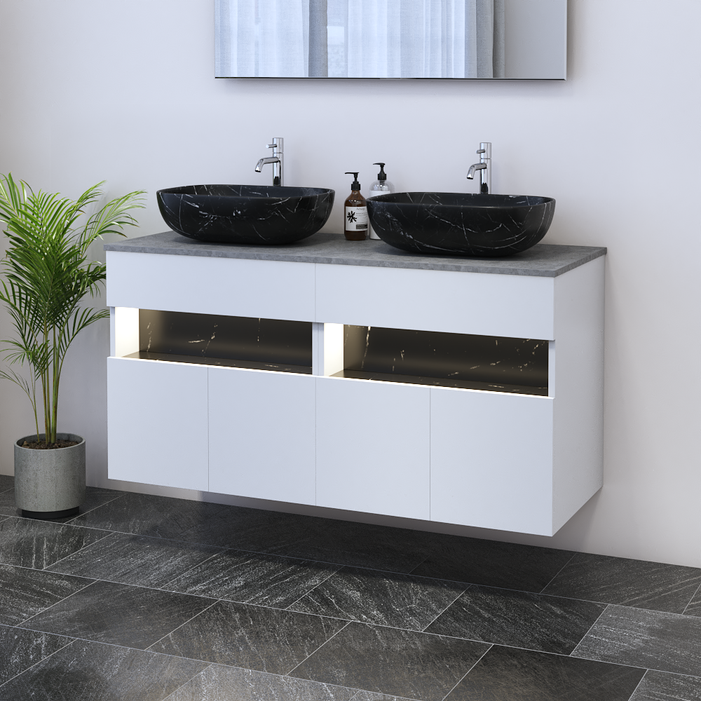 Laguna 4D 120 Floating Bathroom Vanity