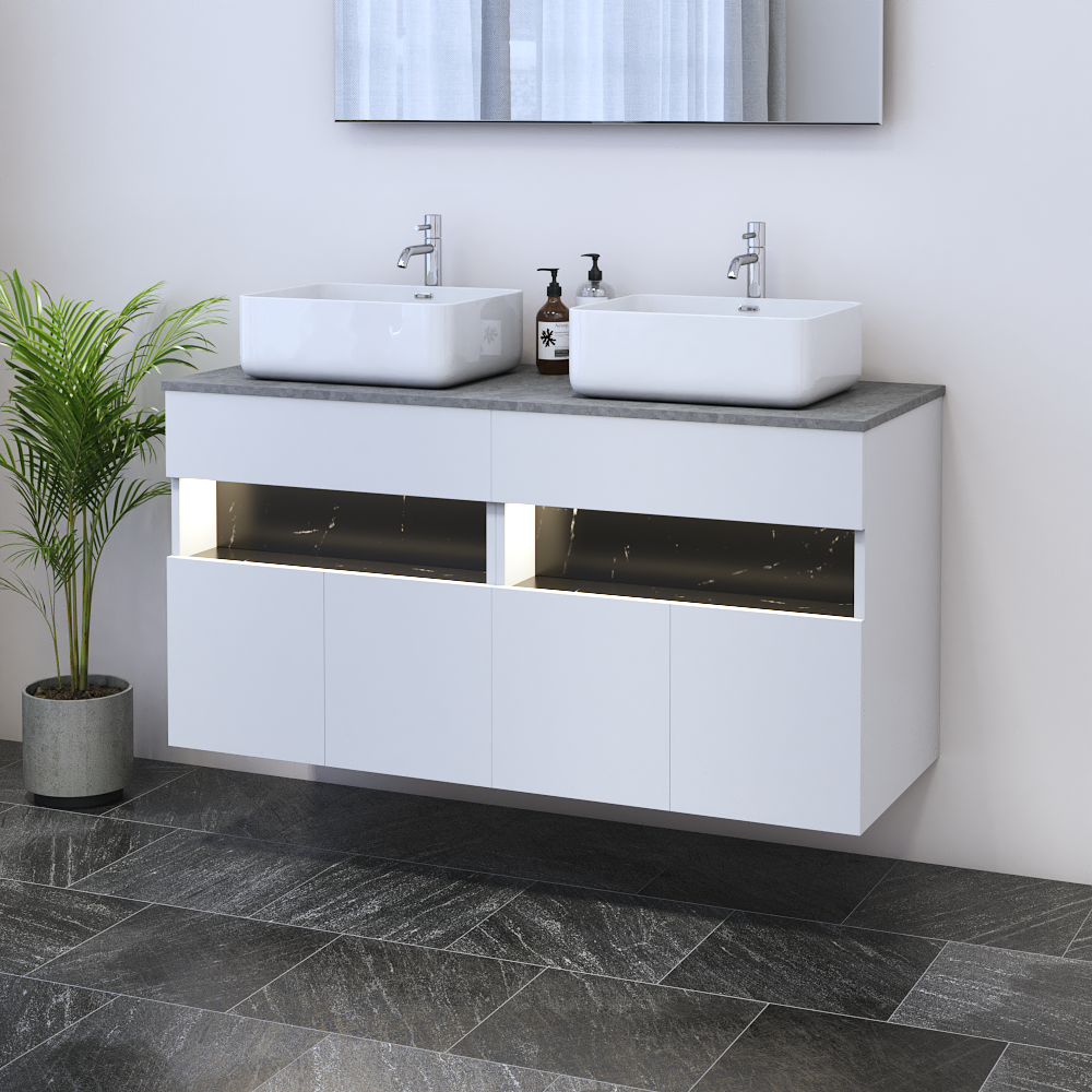 Laguna 4D 120 Floating Bathroom Vanity