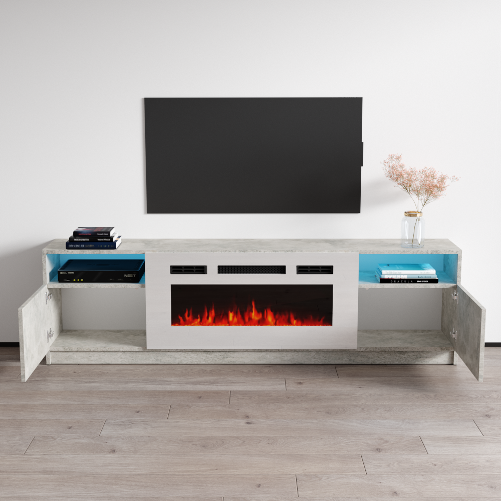 York WH02 Fireplace TV Stand