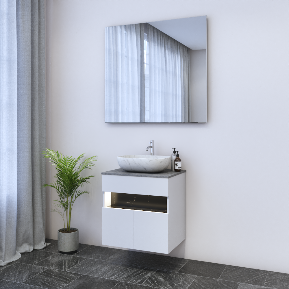 Laguna 2D 60 Floating Bathroom Vanity