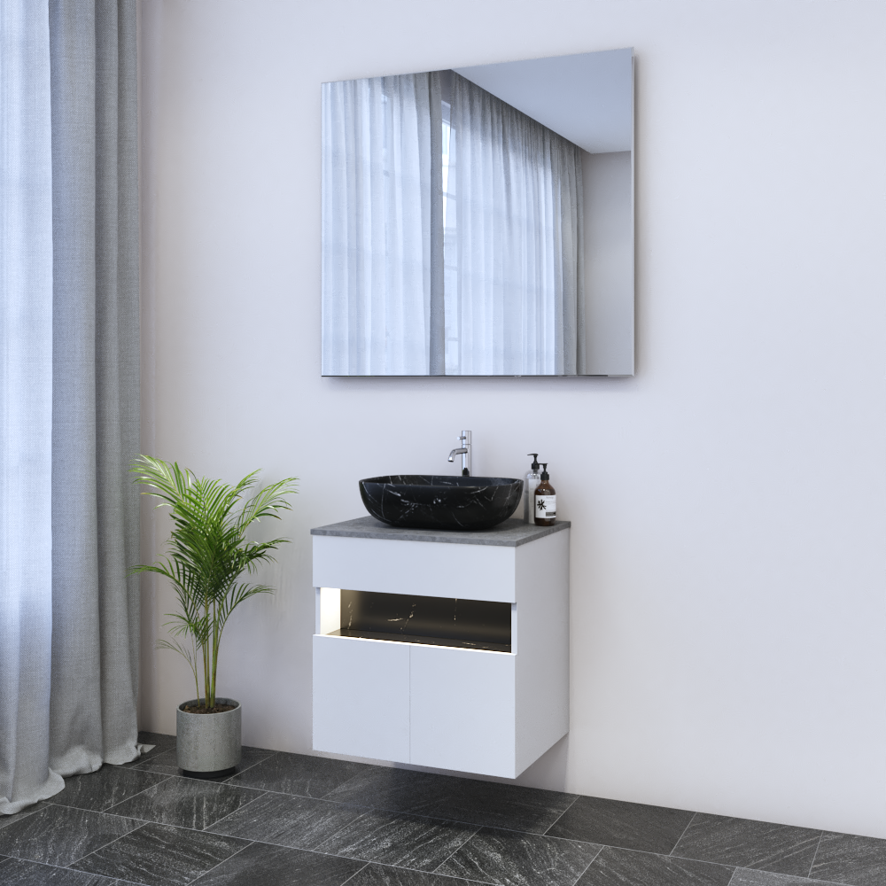 Laguna 2D 60 Floating Bathroom Vanity