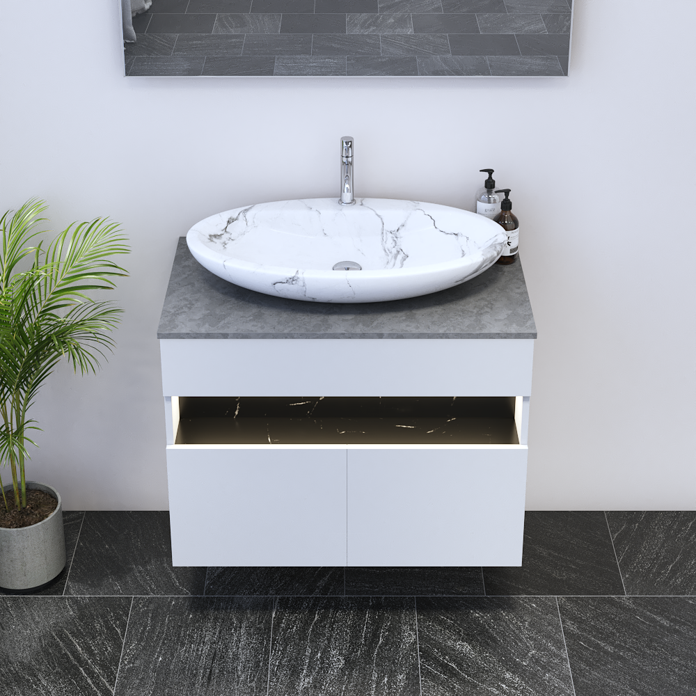 Laguna 2D 80 Floating Bathroom Vanity