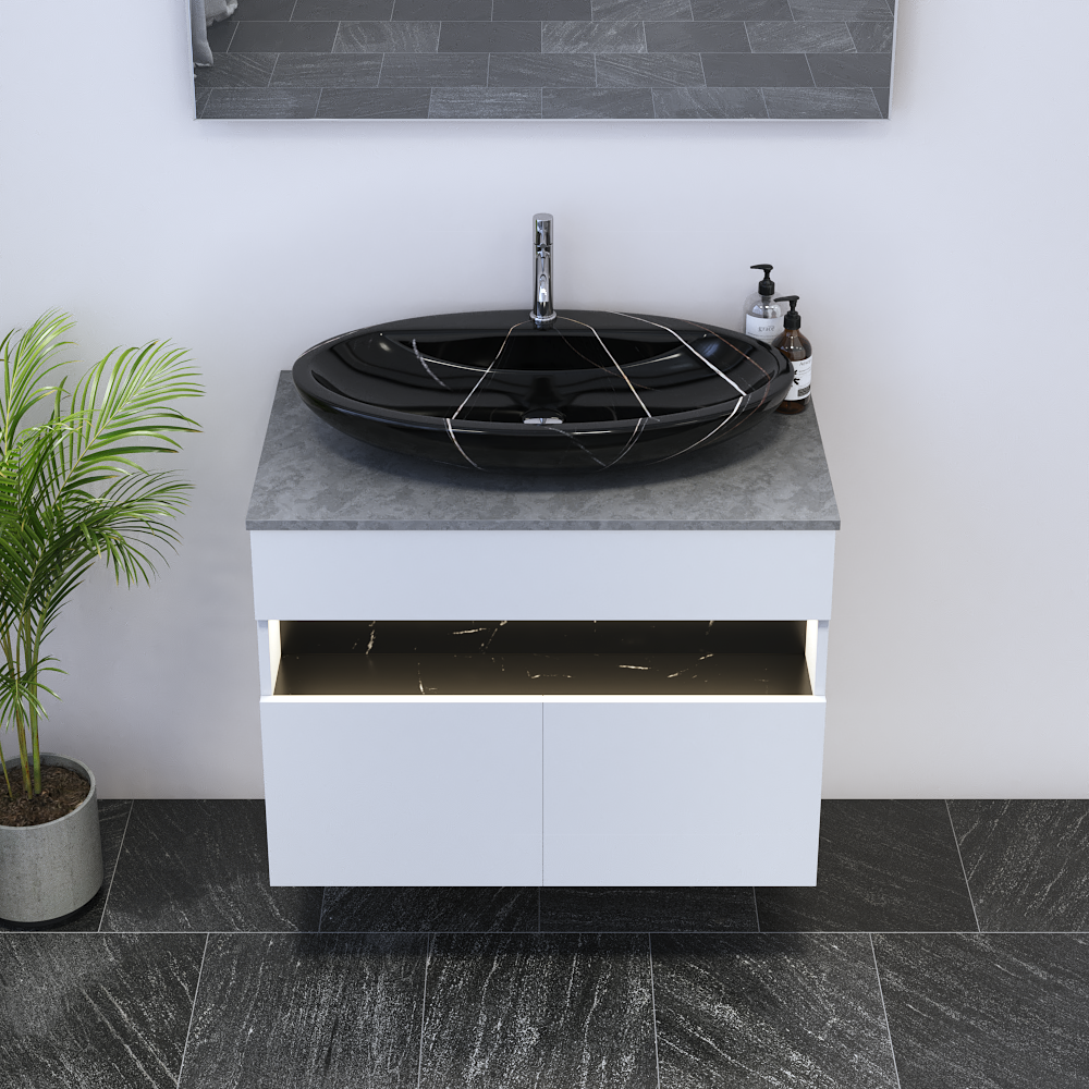 Laguna 2D 80 Floating Bathroom Vanity