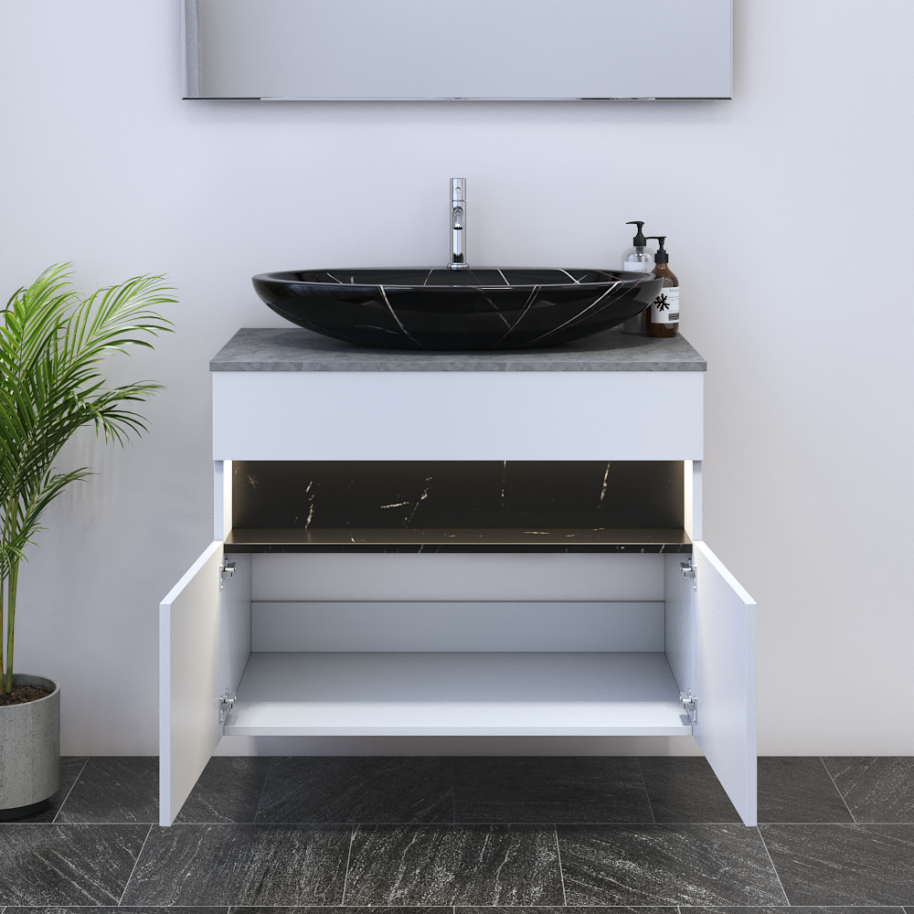 Laguna 2D 80 Floating Bathroom Vanity