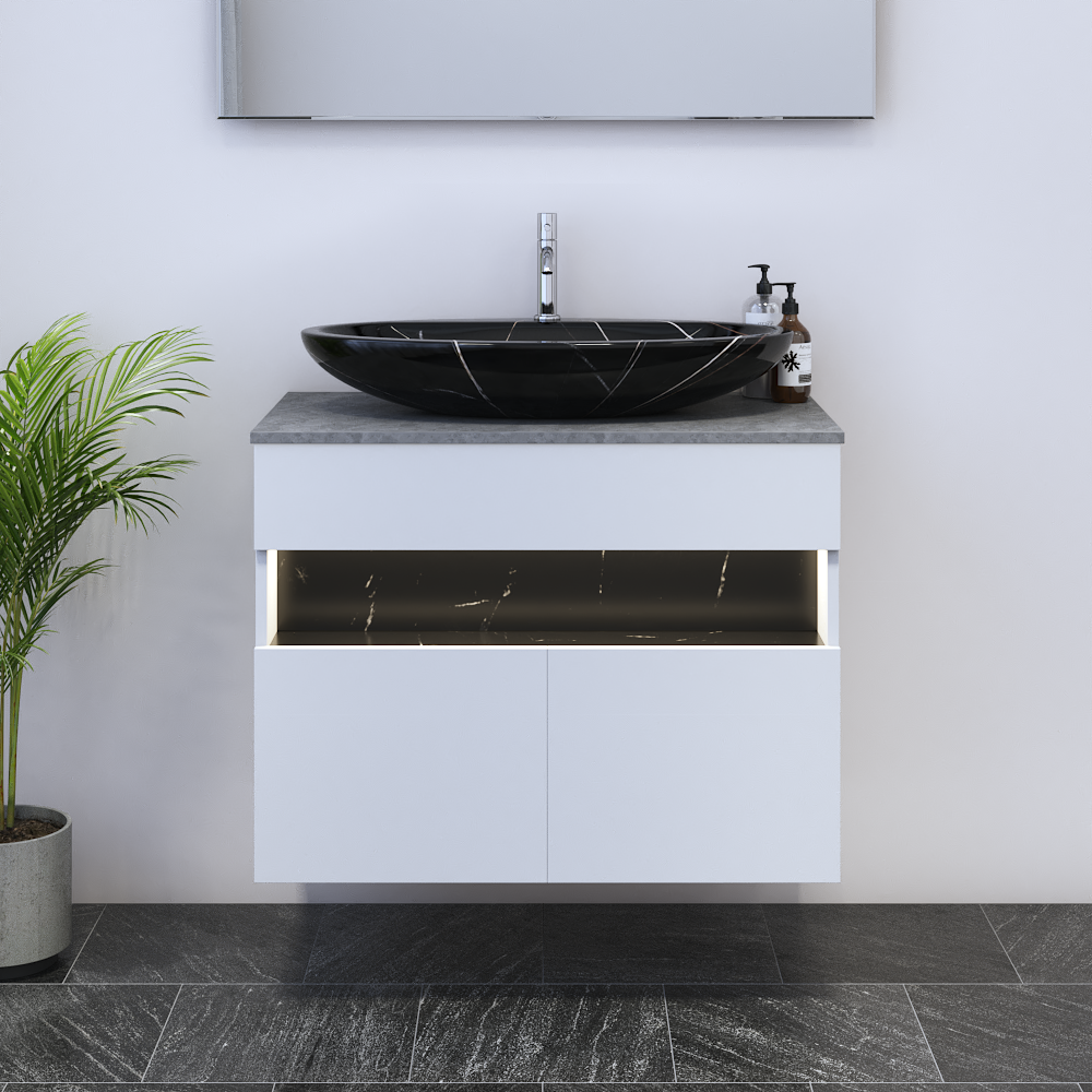 Laguna 2D 80 Floating Bathroom Vanity