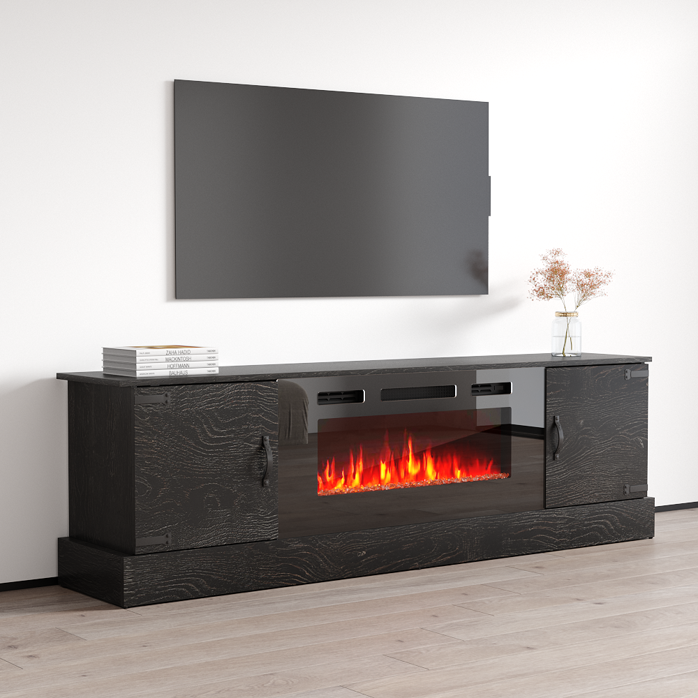 Carmen BL-EF Fireplace TV Stand