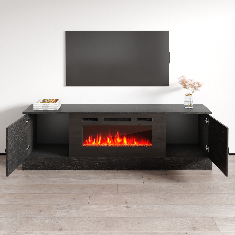 Carmen BL-EF Fireplace TV Stand