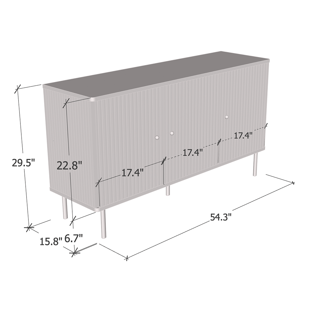 Camelia 3D Sideboard