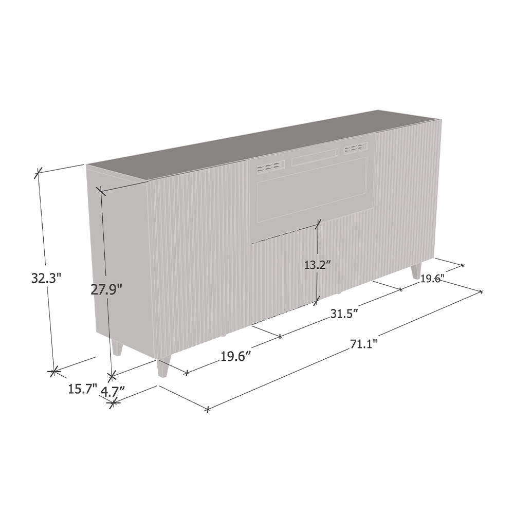 Pafos BL-EF Fireplace Sideboard