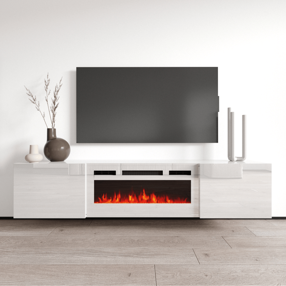 Cali WH-EF Floating Fireplace TV Stand