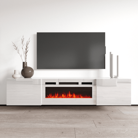 Cali WH-EF Floating Fireplace TV Stand