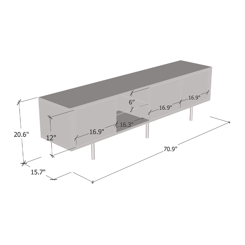 Cristal 03 TV Stand