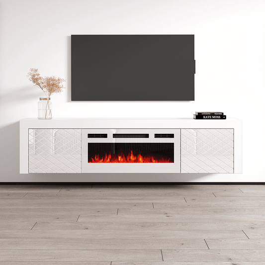 Dia WH-EF Floating Fireplace TV Stand