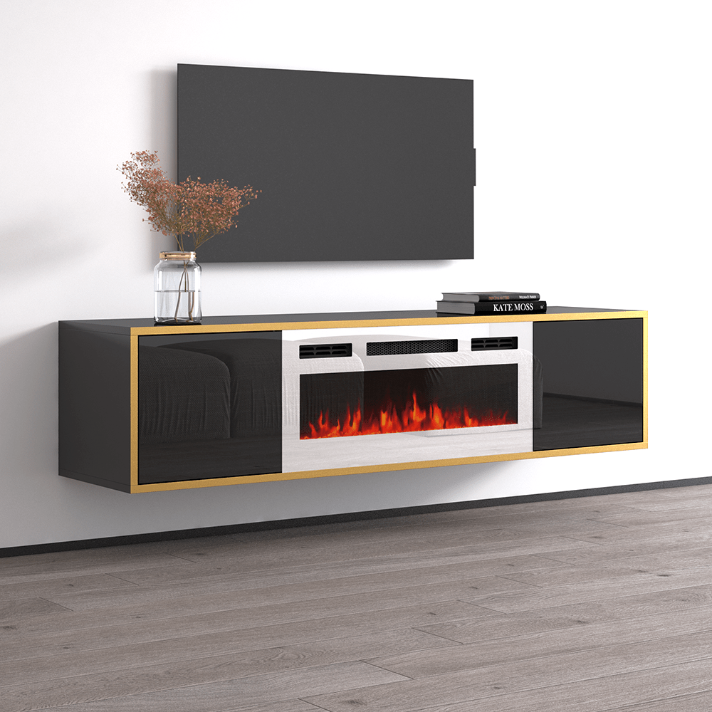 Goldie WH-EF Floating Fireplace TV Stand