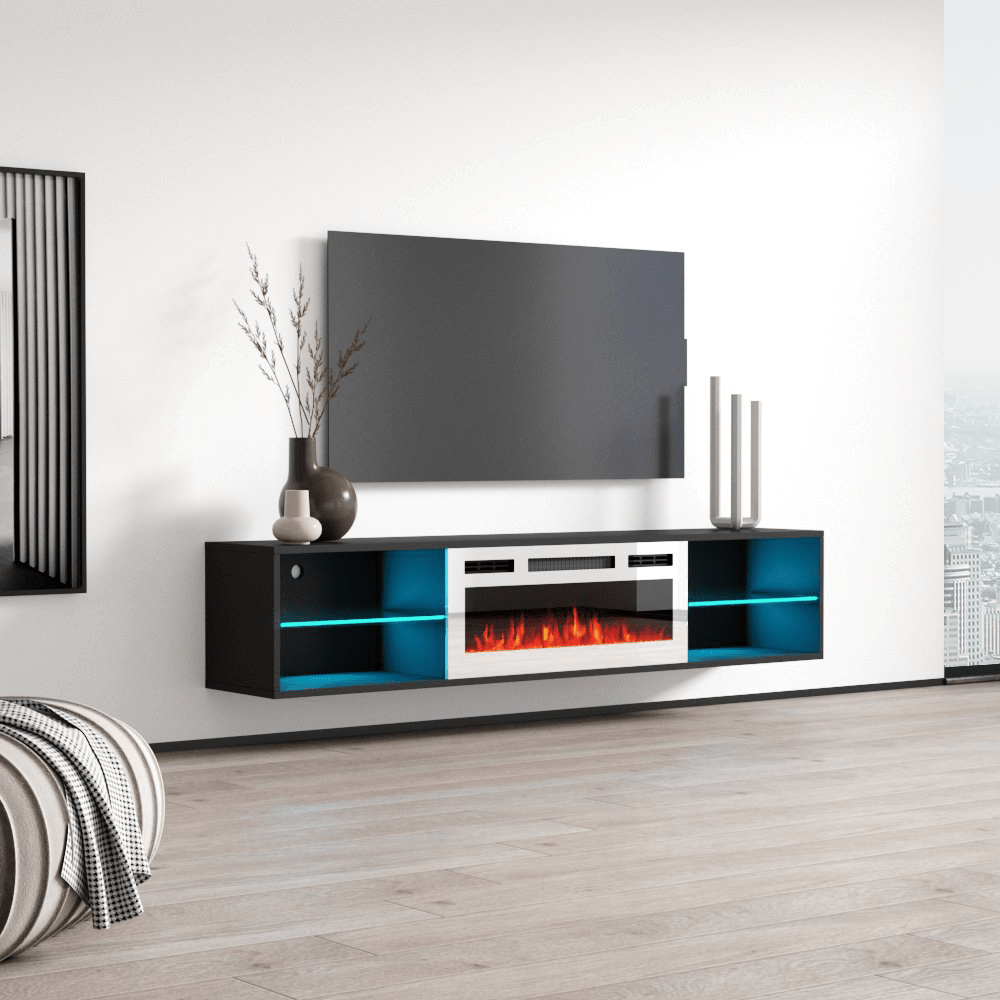 Lima WH-EF Floating Fireplace TV Stand