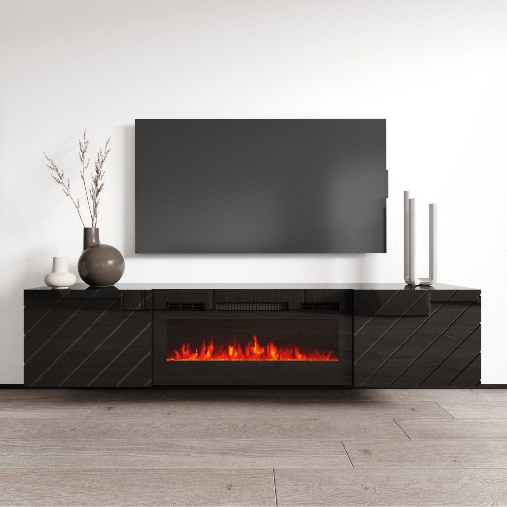 Luxe BL-EF Floating Fireplace TV Stand