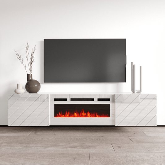 Luxe WH-EF Floating Fireplace TV Stand