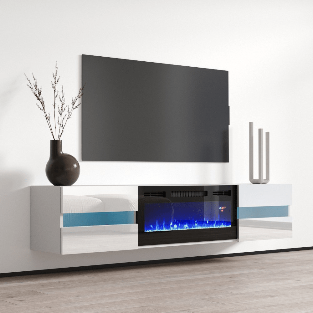 Metro BL-EF Floating Fireplace TV Stand