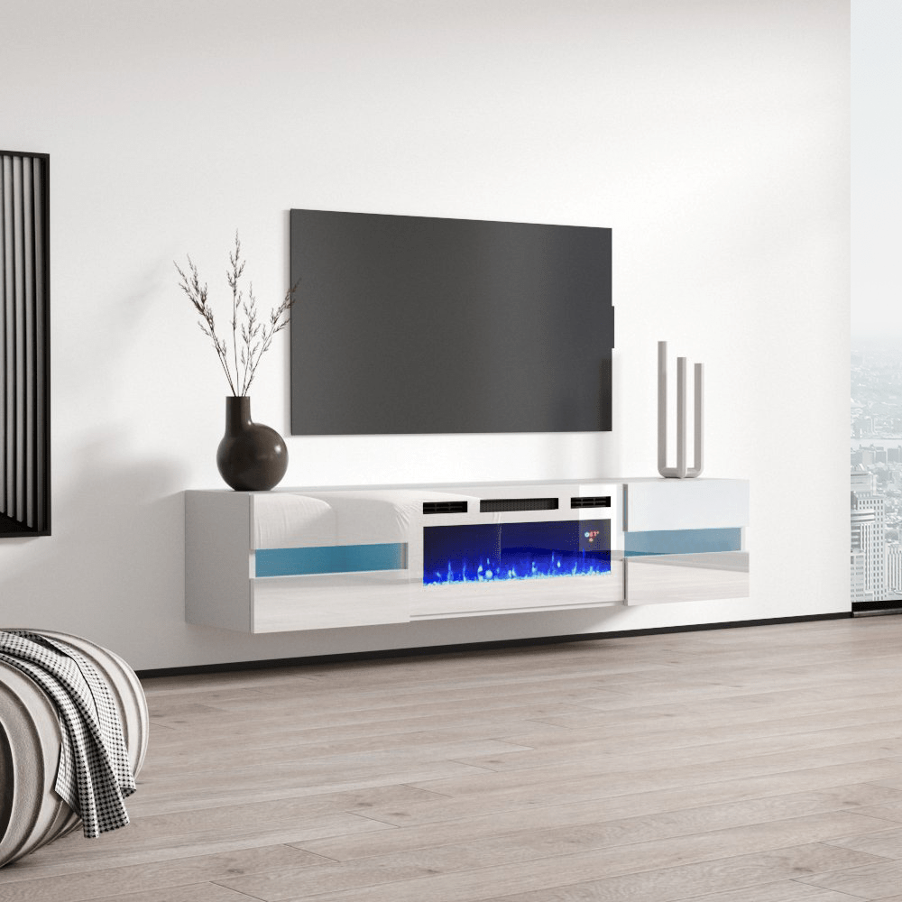 Metro WH-EF Floating Fireplace TV Stand