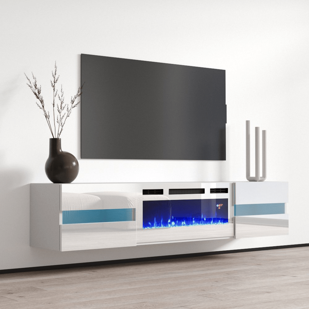 Metro WH-EF Floating Fireplace TV Stand