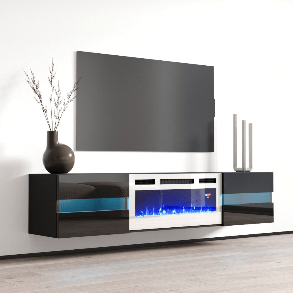 Metro WH-EF Floating Fireplace TV Stand