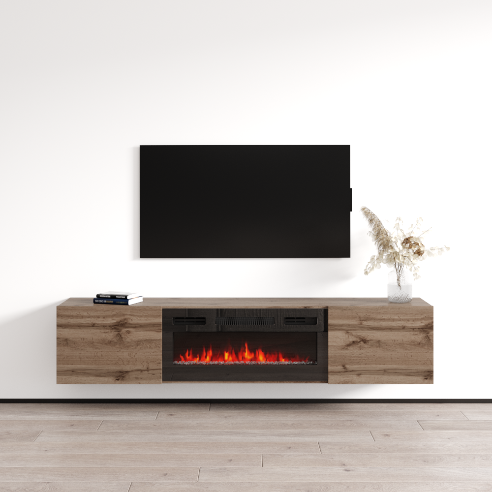 Baja BL-EF Floating Fireplace TV Stand