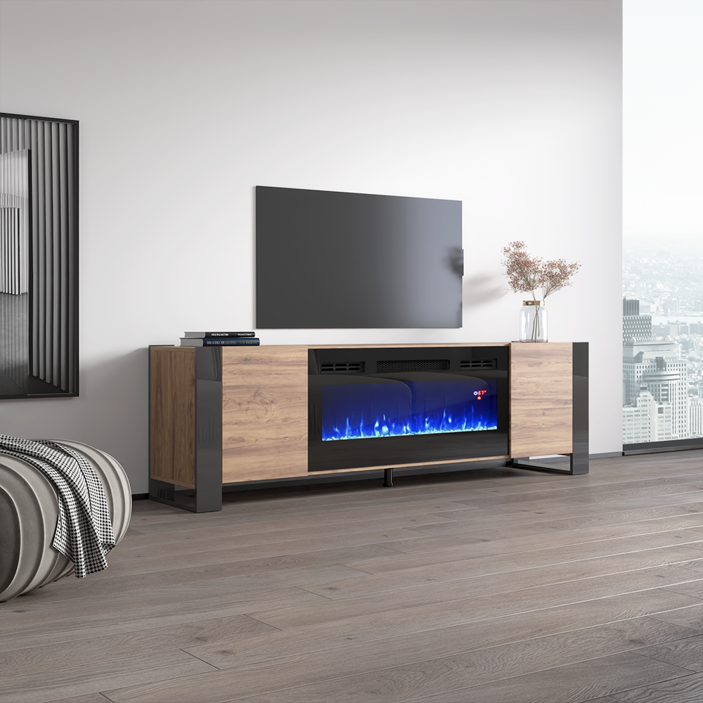 Woody BL-EF Fireplace TV Stand