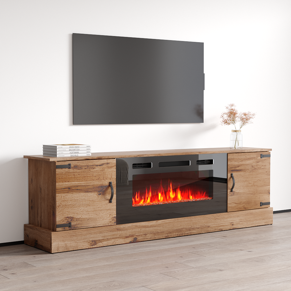 Carmen BL-EF Fireplace TV Stand