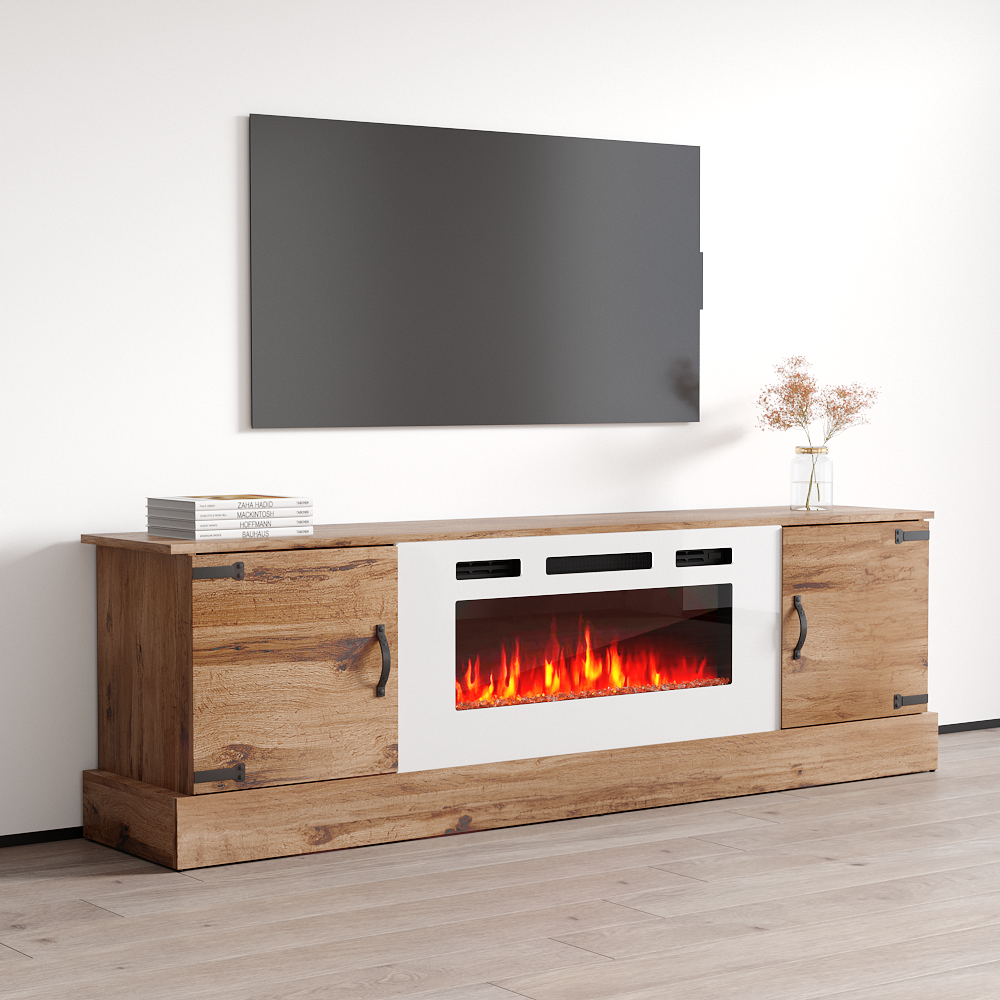 Carmen WH-EF Fireplace TV Stand