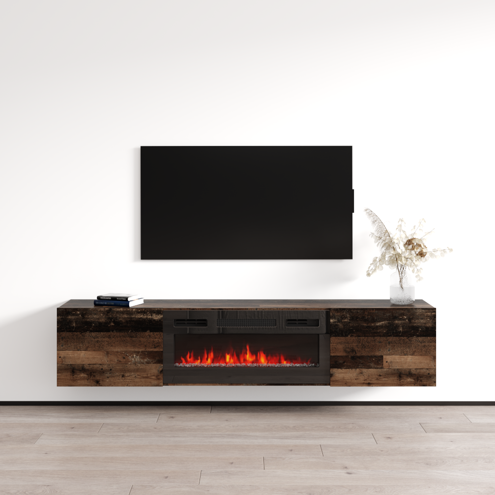 Baja BL-EF Floating Fireplace TV Stand