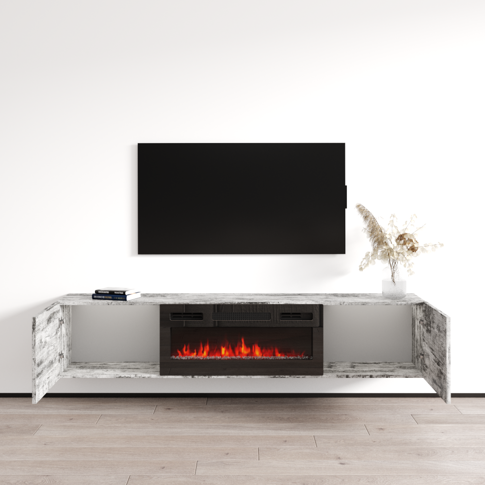 Baja BL-EF Floating Fireplace TV Stand